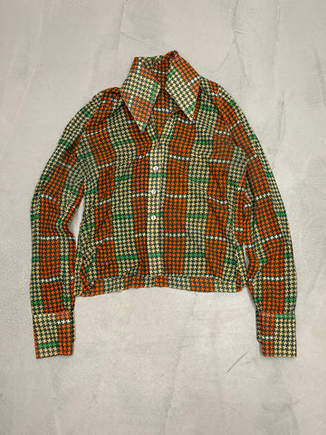 Vintage 1970's lowcut shirt