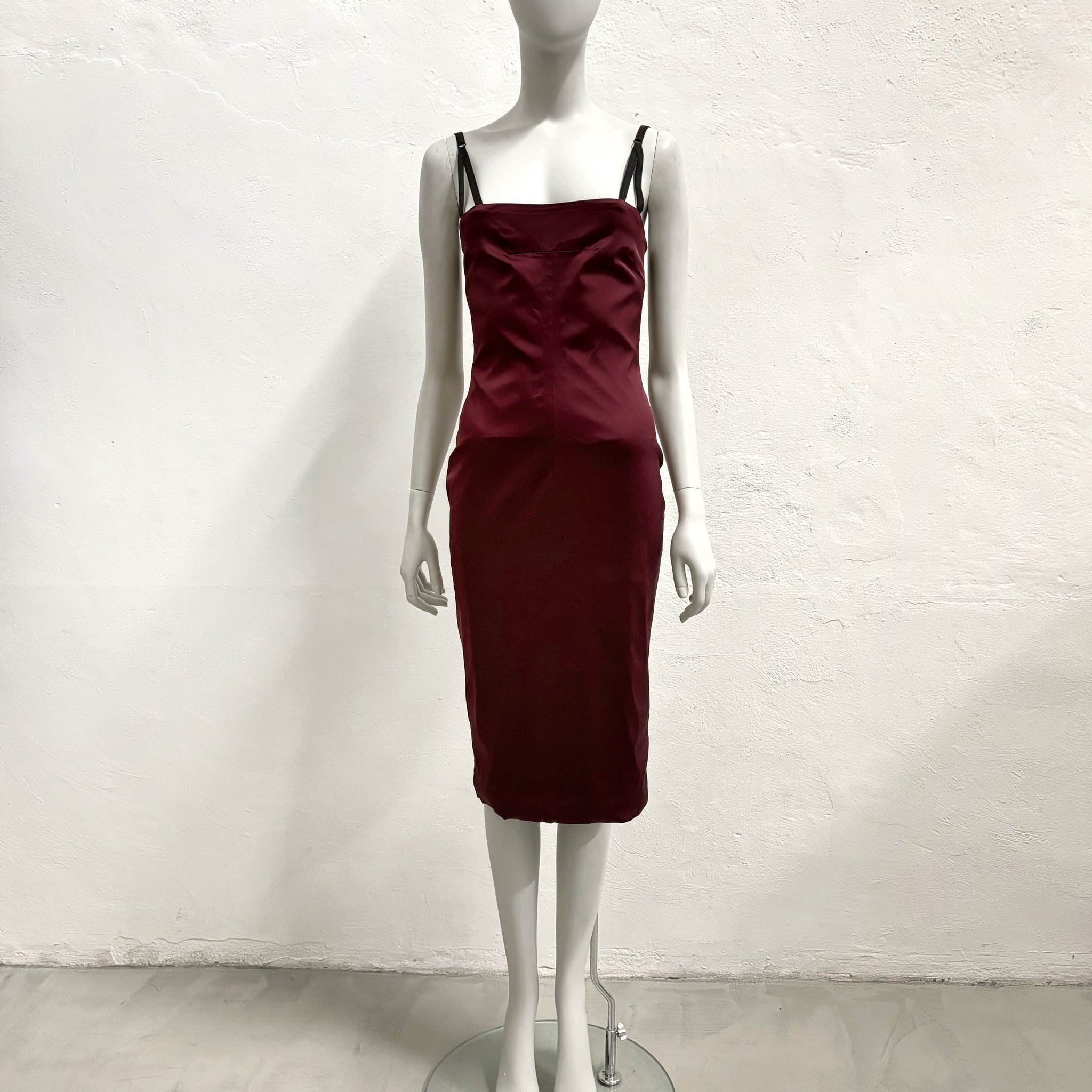 S/S 1999 Burgundy bodycon dress