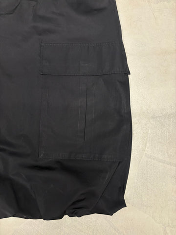 S/S 2001 black cargo balloon skirt