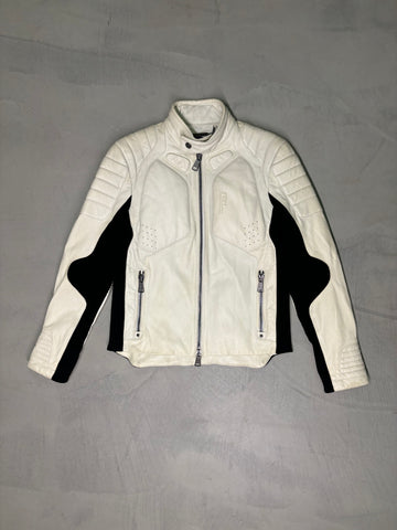 F/W 2017 off white leather biker jacket