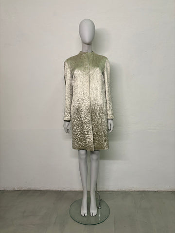 Fall Winter 1998 textured silk coat