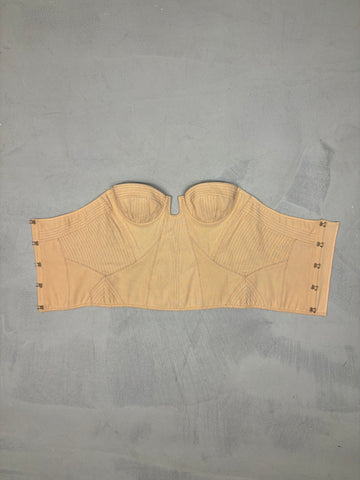 S/S 2012 tan paneled corset