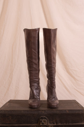 Fall Winter 2005 Brown Leather Boots