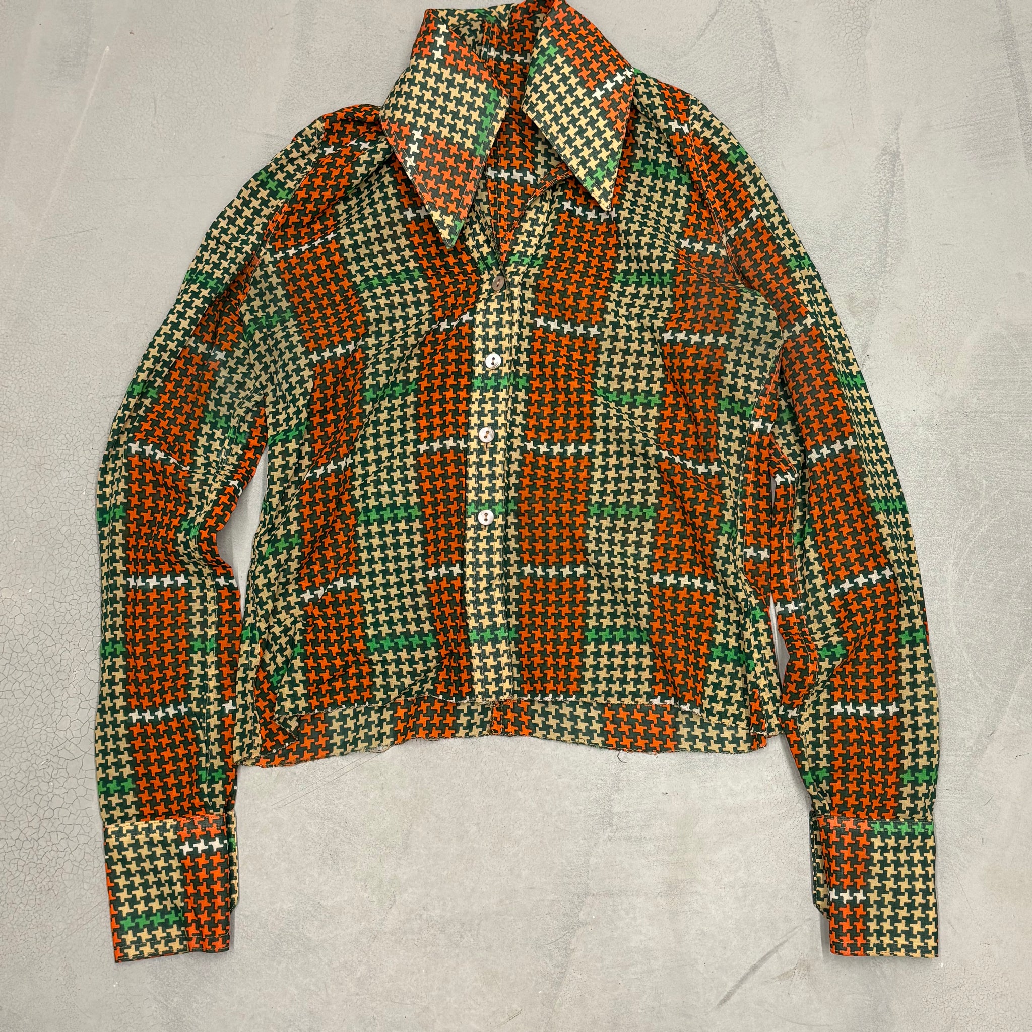 Vintage 1970's lowcut shirt