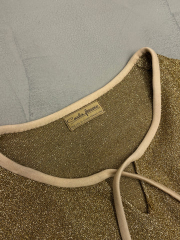 Vintage 1960's Carlo Ferrero gold lurex dress
