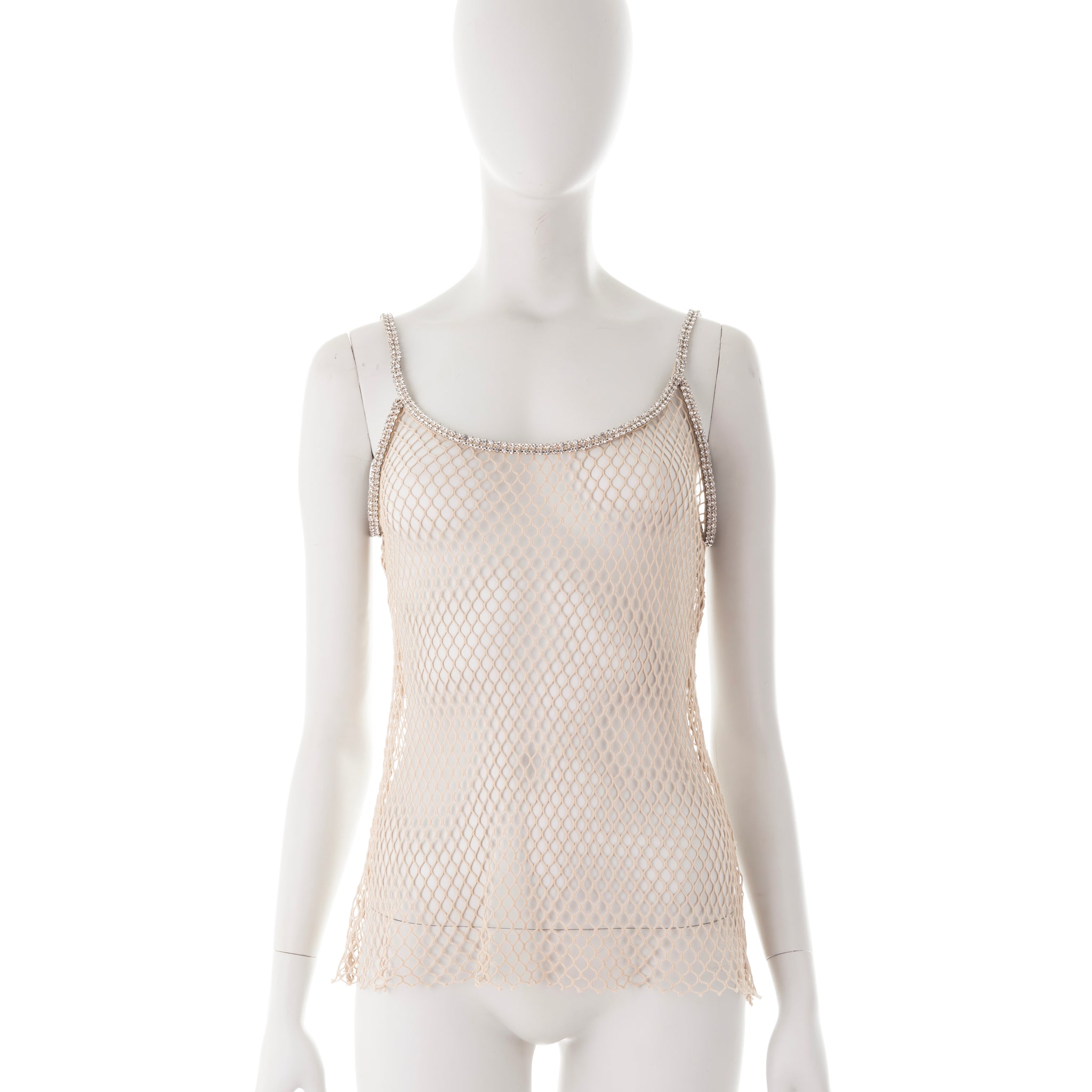 F/W 2002 J-Lo fishnet Swarovski top