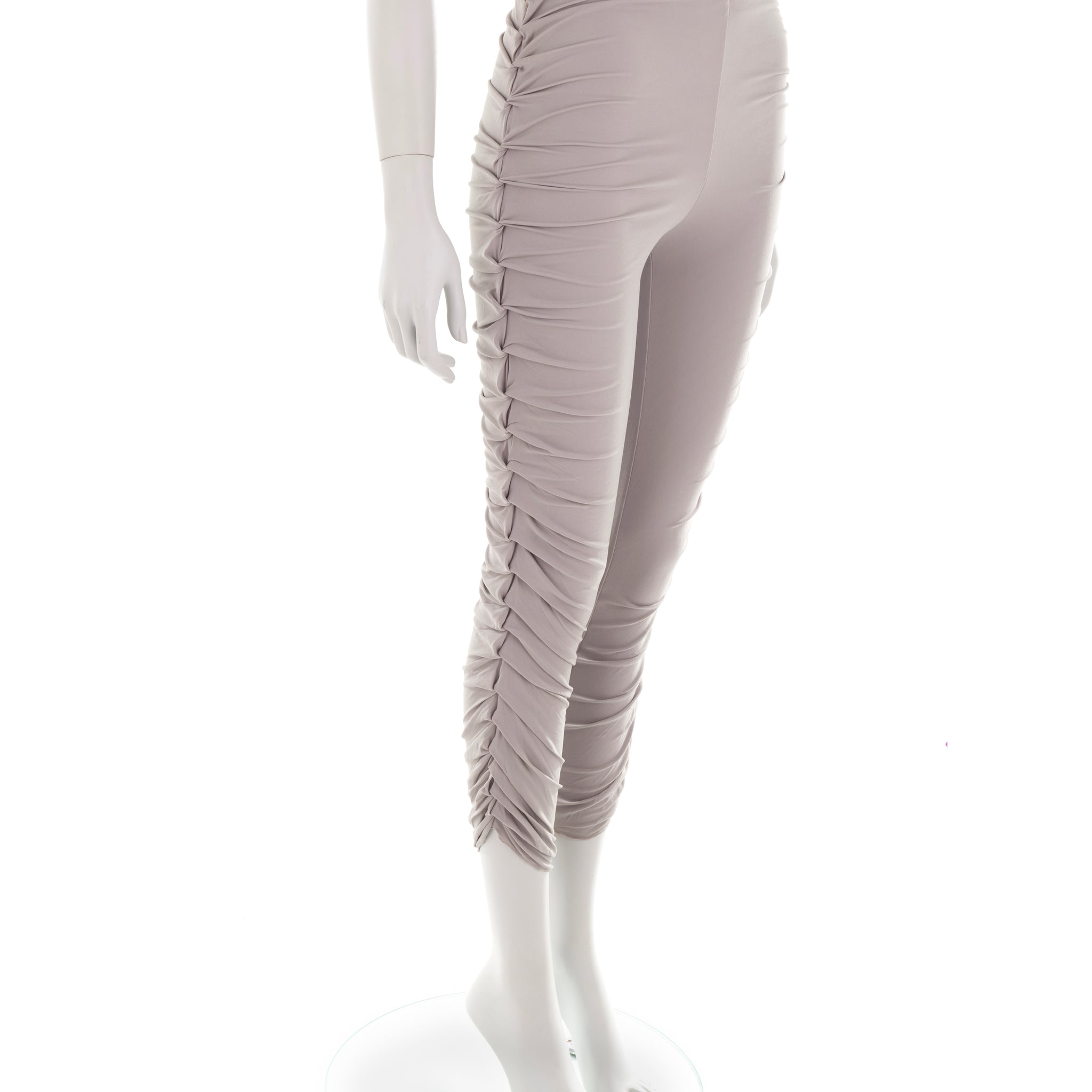 S/S 2003 grey side ruched leggings