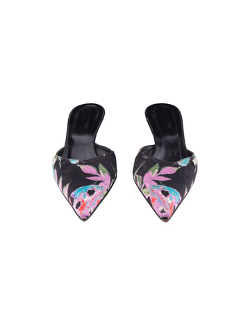 Iceberg S/S 2003 floral print mules