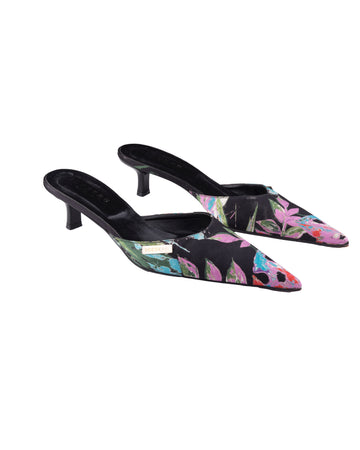 Iceberg S/S 2003 floral print mules