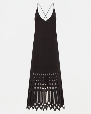 S/S 2004 black laser cut dress