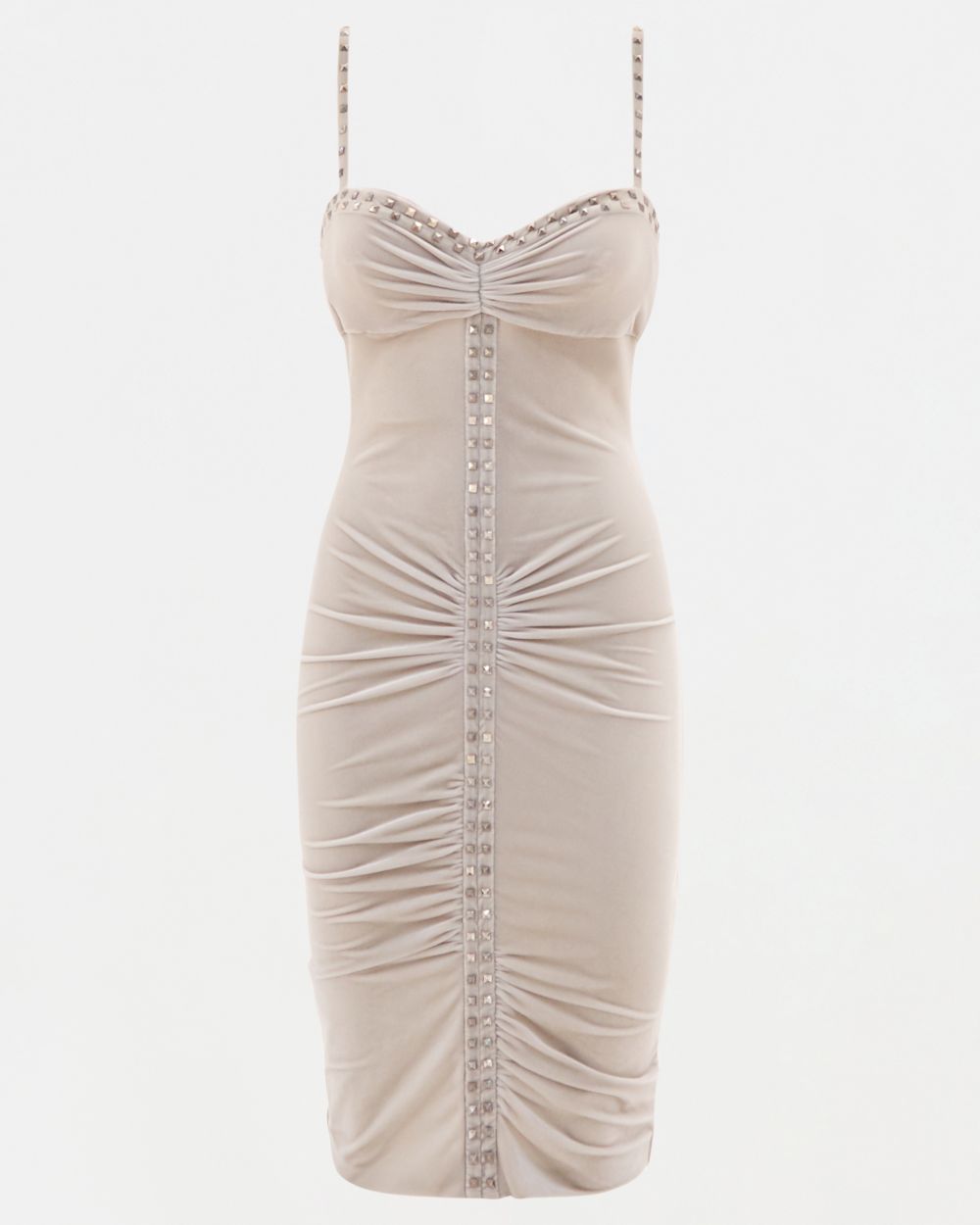 F/W 2004 "Punk" bodycon silver dress