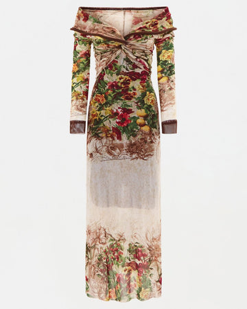 S/S 1999 runway floral dress