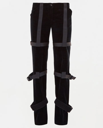 F/W 2003 velvet bondage trousers