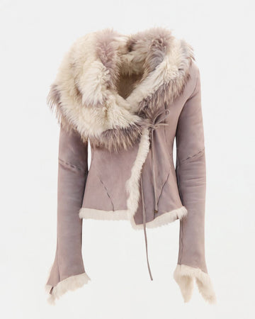 F/W 2001 asymmetric shearling fur jacket