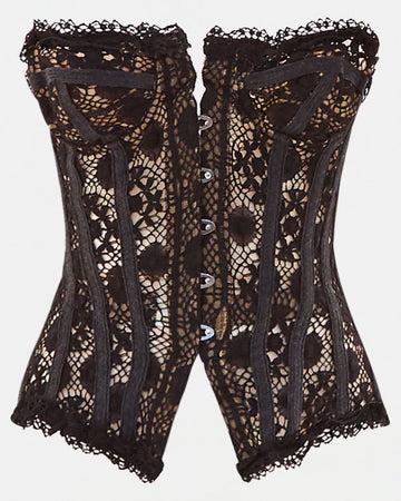 S/S 2006 black lace corset