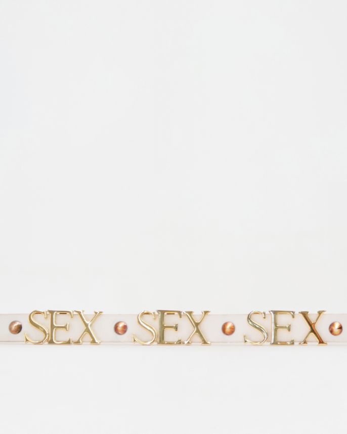 S/S 2003 “Sex” white leather belt