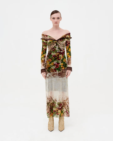 S/S 1999 runway floral dress