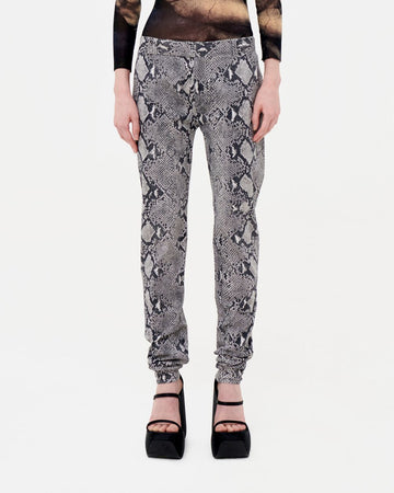 S/S 2000 grey python print pants