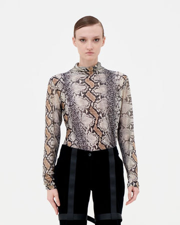 F/W 1998 python print turtleneck top