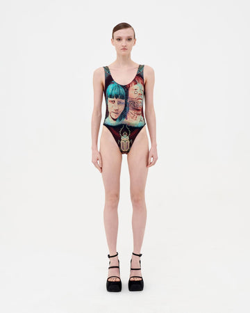 F/W 1996 brazilian currency bodysuit