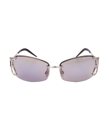 S/S 2004 iridiscent snake frame mirror sunglasses