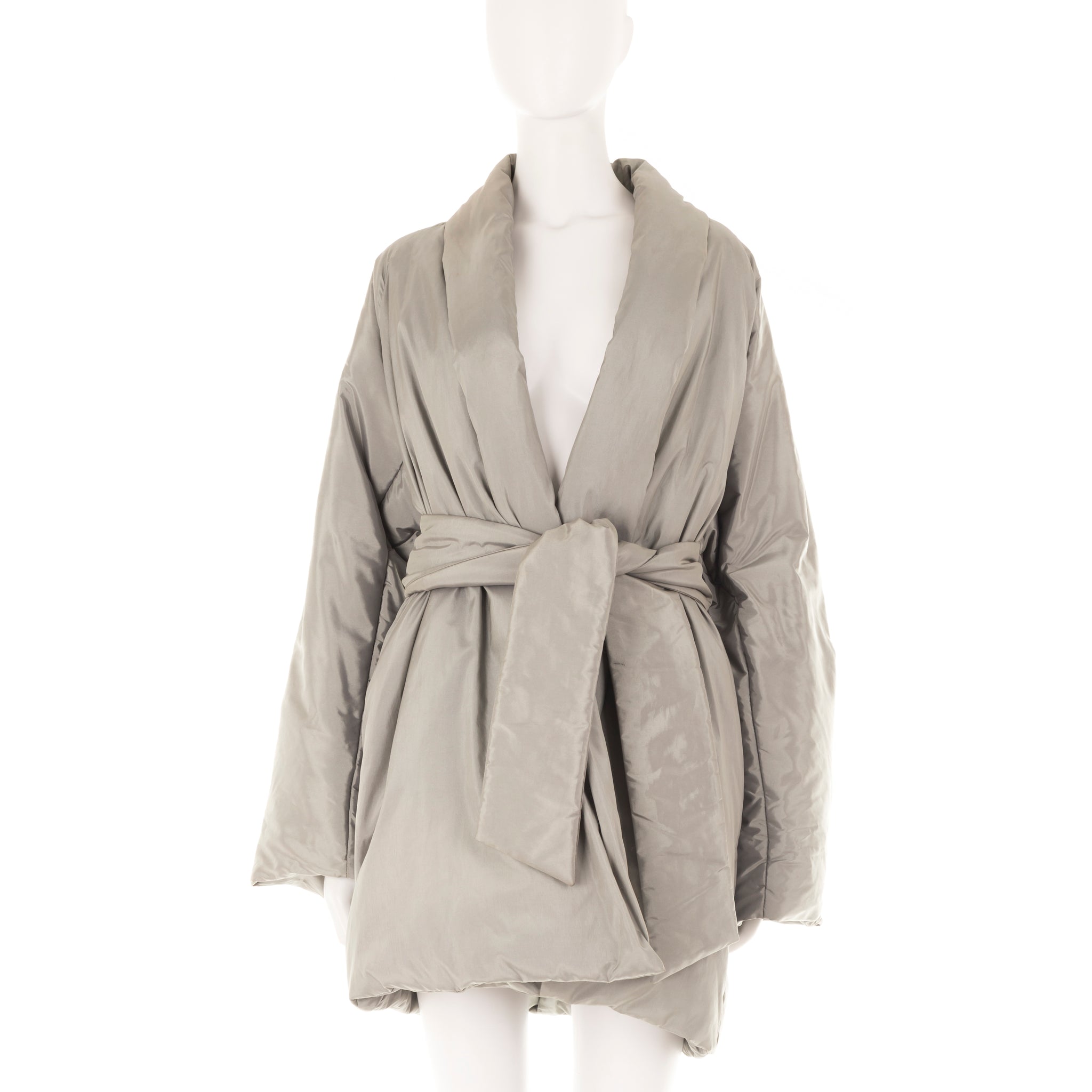 Grey padded coat